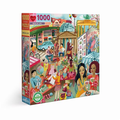 Puzzle 1000 pièces BERLIN LIFE EEBOO Carton Multicolore