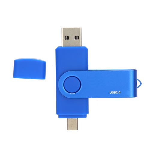 Clé USB 2.0 Yvonne OTG lecteur flash 128G bleu