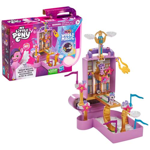 Hasbro - My Little Pony Mini World Magic Mini Création - F5247 - Haut de Zéphyr - Pack 2 Figurines 2.5cm + 40 pièces - Princess Pétals + Queen Haven