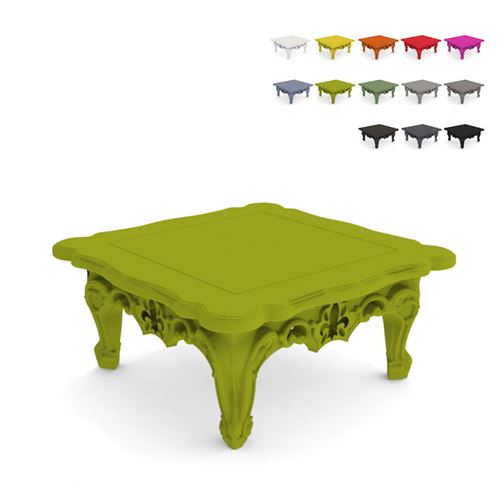 Table Basse Salon Extérieur Jardin Design Moderne Duke Of Love Slide, Couleur: Anis vert