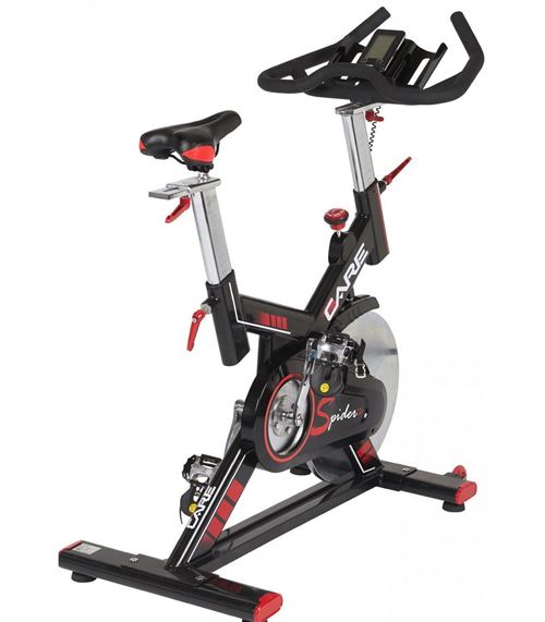 Vélo Spinning BAKAJI – écran LCD, Résistance Réglable, Siège Confortable, Cardio à Domicile