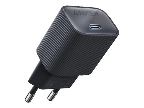 Anker Nano - Adaptateur secteur - 30 Watt - 3 A - IQ 3.0 (24 pin USB-C) - noir