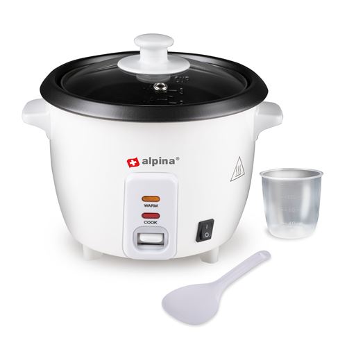 Alpina Blanc Cuiseur À Riz Plastique H20.5xl21xl24cm - Image 3