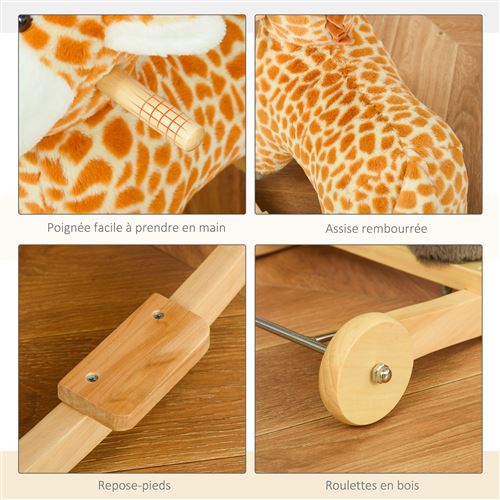 Porteur bois girafe outlet