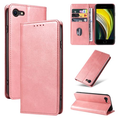 Housse violette pour Apple iPhone 16e / SE 4 2025 5G Etui rose de Protection Portefeuille à Rabat avec Porte Cartes XEPTIO