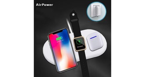 Air-power charger pad 3in1 support de chargeur sans fil pour iphone 11 pour imontre 5