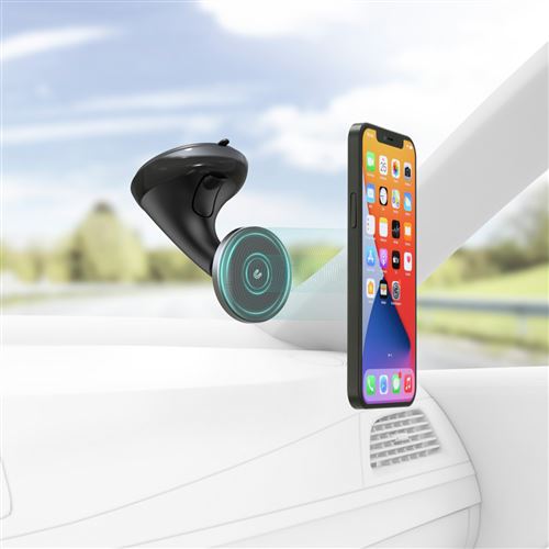 Hama MagLock 360° Car Holder Support téléphone pour voiture MagSafe  Pare-brise Noir - Accessoire pour téléphone mobile - Achat & prix