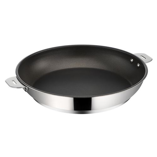 Non Communiqué Inox Poêle Météorite Salvaspazio+ 30 Cm En Acier Ydable - Lagostina - Argent - Antiadhésif