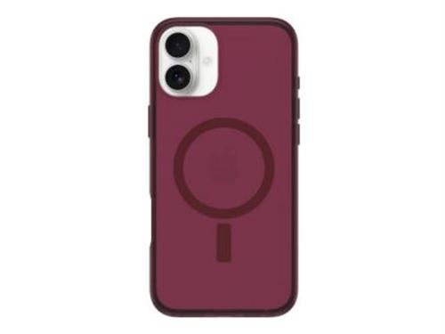 OtterBox Symmetry Series Clear - Coque de protection pour téléphone portable - compatibilité avec MagSafe - betterave rouge - Printemps 2025 - pour Apple iPhone 16 Plus