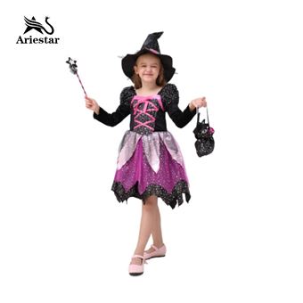 Ensemble déguisement enfant fille Ariestar® costume Sorcière coloré taille  120CM pour fête Halloween Carnaval Party Noël #MKSC03 - Accessoire de  déguisement - à la Fnac
