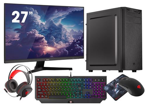 VIST PC Gaming Ryzen 7 5700G - RAM 16Go - SSD 1To M.2 - WIFI - 27 - Windows 11 Pro