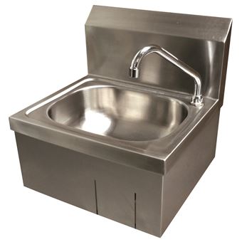 Lave Mains Inox Avec Dosseret   MAP - 1