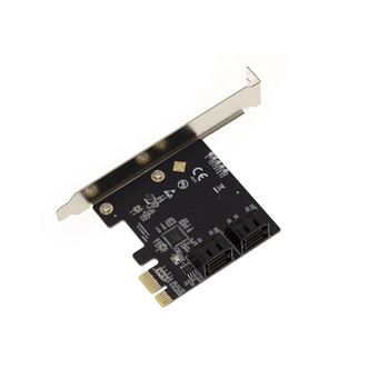 Carte contrôleur PCIe 3.0 16x avec 24 Ports SATA 6G. Chipset ASM1812 et ASM1064