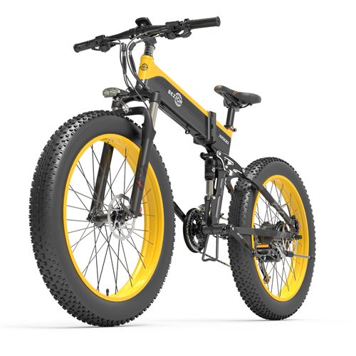 Vélo électrique BEZIOR X500Pro Jaune 26 pouces 48V10.4Ah 500W