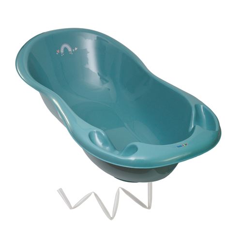 Baignoire b&eacute;b&eacute; thermom&egrave;tre vert viride m&eacute;t&eacute;o 102 cm + tuyau
