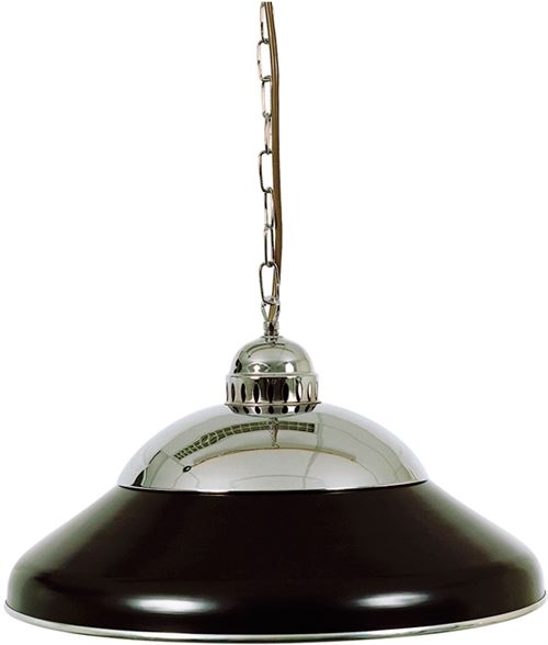 Lampe de billard SOLO 45 cm, chrome/noir