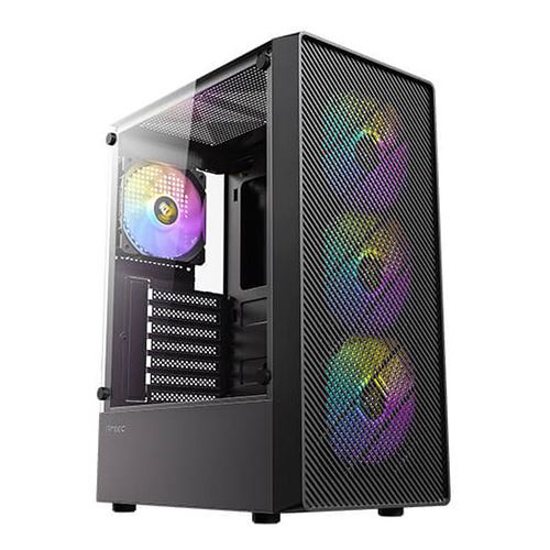 Boîtier PC Antec AX26 RGB Elite Midi-Tower Verre Trempé Noir 4x120mm RGB - Image 5