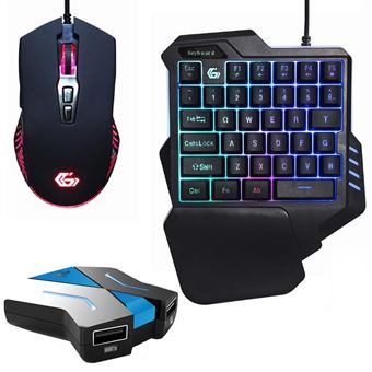 Pack Cross Gamer V2 Clavier Souris Tapis Convertisseur pour Xbox One PS4  PS3 Switch
