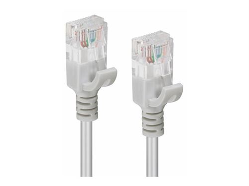 MicroConnect - Câble réseau - RJ-45 (M) pour RJ-45 (M) - 3 m - UTP - CAT 6 - sans crochet, bloqué - gris