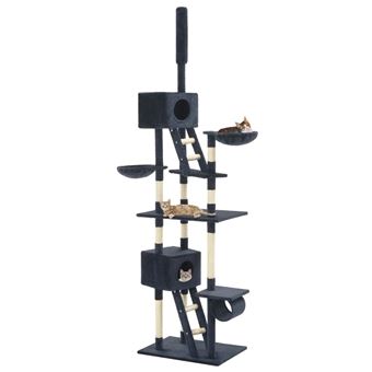 Arbre A Chat Avec Griffoirs En Sisal 230 260 Cm Bleu Fonce Paniers Et Mobilier Pour Chat Achat Prix Fnac Arbre A Chat Avec Griffoirs En Sisal 230 260 Cm Bleu Fonce Paniers Et Mobilier Pour Chat Achat Prix Fnac