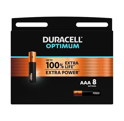 Duracell Optimum - Batterie 8 x AAA - Alcaline