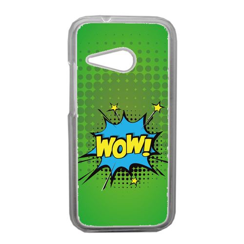 Coque Wow Fond Vert Compatible Htc One Mini 2 Transparent