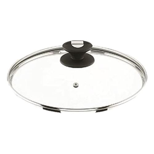Lacor Transparent Couvercle En Verre Bord Inox 26 Cm - Verre