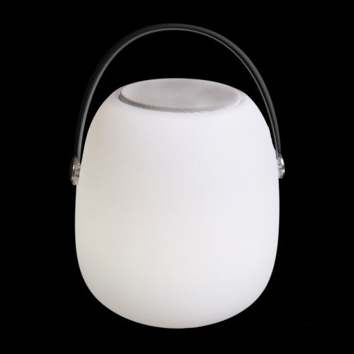 Lampe Led Exterieure Blanche Haut Parleur Bluetooth Avec Poignee Elvas Luminaires Exterieur Achat Prix Fnac