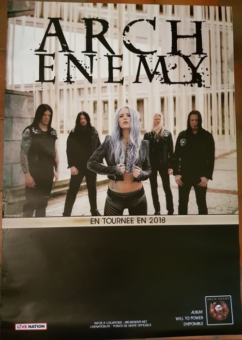 Arch Enemy - En tournée 2018 - AFFICHE