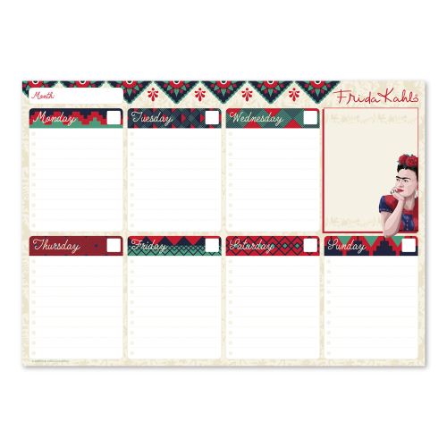 Bloc-Notes Semainier A4 Frida Kahlo Surrealisme Collection