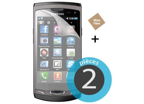 Muvit - Schermbeschermer (pak van 2) - voor Samsung Galaxy mini, Next
