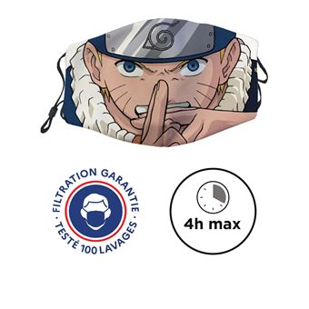 Masque de protection lavable CATÉGORIE 1 - UNS1 Naruto - Naruto Face - All-Over - Adultes