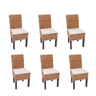 Lot de 6 chaises M43 salle à manger, jacinthe d\'eau tressée ... Lot de 6 chaises M43 salle à manger, jacinthe d\'eau tressée ...
