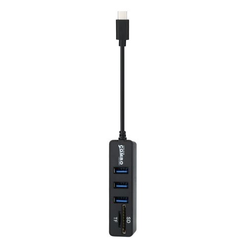 2 en 1 de type C OTG USB 2.0 Splitter Combo 3 ports et SD / TF lecteur de carte