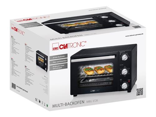 Clatronic MBG 3726 - Four électrique - 20 litres - 1.3 kWatt - noir