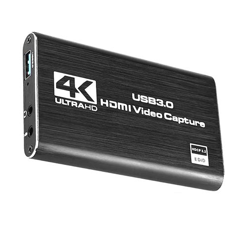 XIIXMASK Carte d'acquisition vidéo, Carte de Capture USB 3.0 4K HDMI en  Boucle, 1080P 60FPS/2K 30FPS Capture de Jeu vidéo pour Le Streaming  Fonctionne pour PS5/Switch/PC/OBS(Noir) : : Informatique
