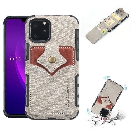 Coque de protection avec fente pour Apple iPhone 11 Pro 5.8 - Gris