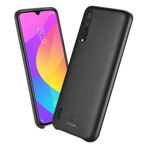 Coque en TPU + PU noir pour votre Xiaomi Mi CC9/Mi CC9 Meitu Edition