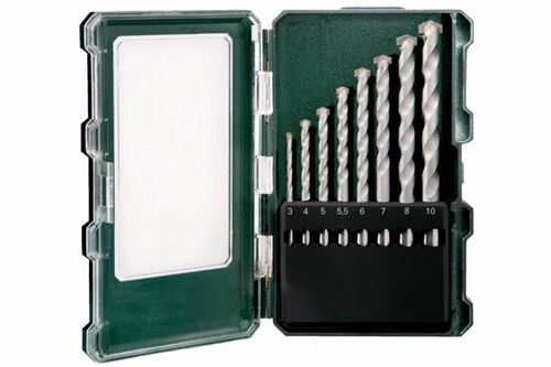 Cassette de forets &agrave; pierre, 8 pi&egrave;ces SP pour perceuse