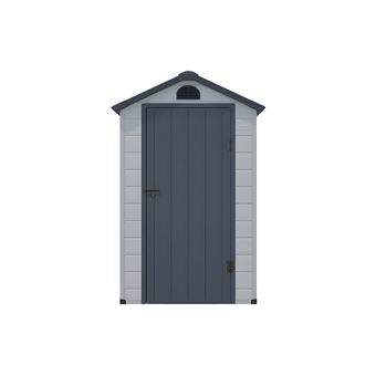 abri de jardin en resine gris cesio 1 39m mobilier de jardin achat prix fnac