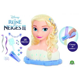 Tête à coiffer Deluxe Disney Princesses Frozen La Reine des Neiges 2 Elsa -  Autre jeux d'imitation