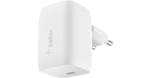 Belkin BOOST CHARGE PRO GaN - Wandoplader - 60 Watt - Fast Charge, PD (USB-C) - wit