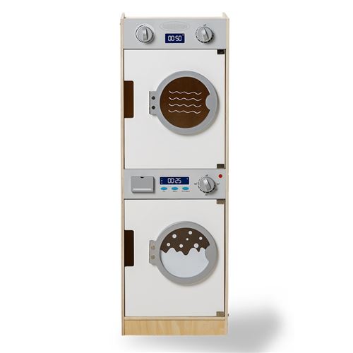 Mamamemo lave-linge et sèche-linge en bois 86 cm