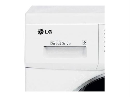 LG F74552WH - Machine à laver - largeur : 60 cm - profondeur : 55 cm - hauteur : 85 cm - chargement frontal - 58 litres - 7 kg - 1400 tours/min - blanc