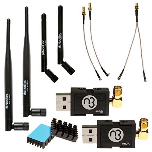 Pack NooElec NESDR Nano 3 Premium ADS-B (978MHz UAT et 1090MHz 1090ES) pour Stratux, Avare, Foreflight, FlightAware et autres applic