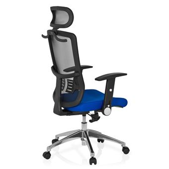 Siège de bureau Siège tournant CAYEN tissu noir bleu hjh OFFICE Siège de bureau Siège tournant CAYEN tissu noir bleu hjh OFFICE