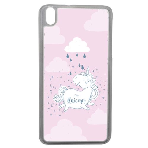 Coque Unicorne Nuage Fond Rose 2 Compatible Htc Desire 816 Transparent