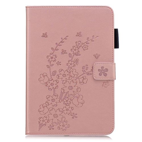 Etui en PU Wintersweet or rose avec support pour votre For Apple iPad Mini 9.7 (2019)/4/3/2/1