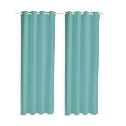 TODAY Paire de rideaux isolants thermiques - 140 x 240 cm - Diabolo menthe