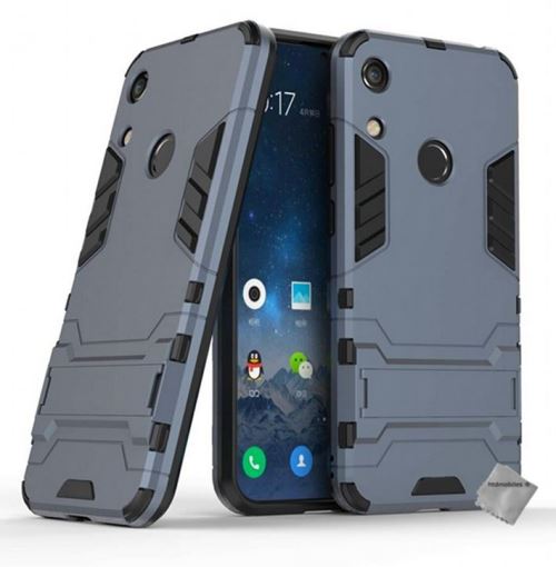Coque rigide anti choc pour Huawei Y6s avec verre trempe - BLEU FONCE